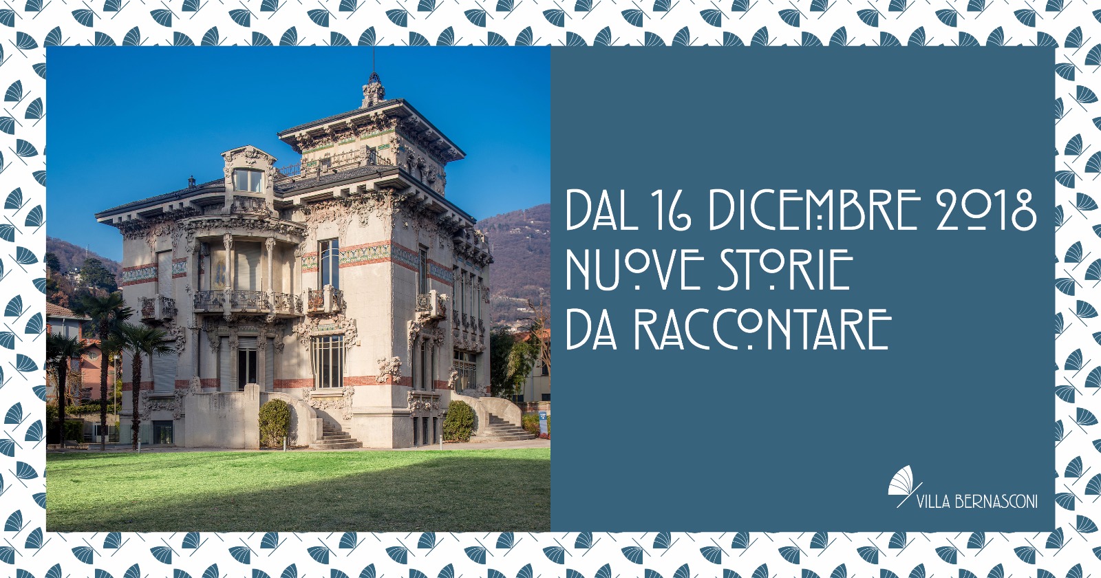 DAL 16 DICEMBRE RIAPRE IL MUSEO DI VILLA BERNASCONI
