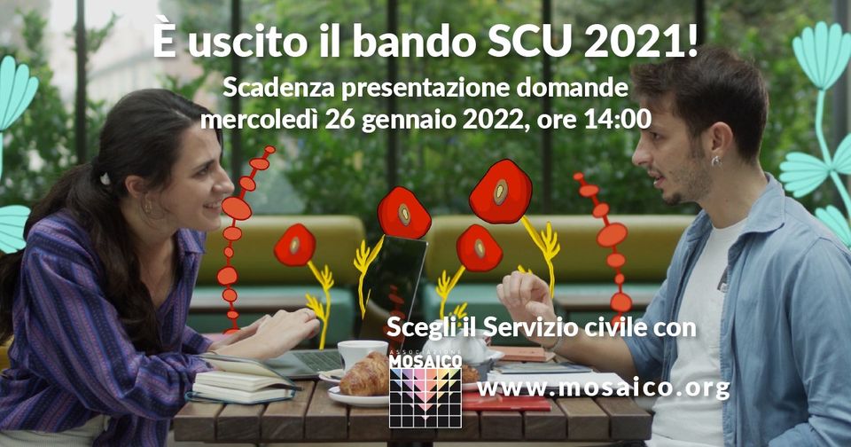 SERVIZIO CIVILE IN VILLA. DOMANDE FINO AL 26/01/2022