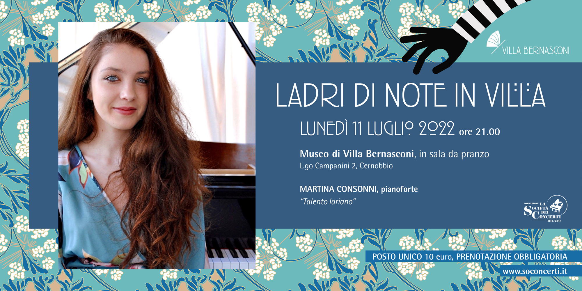 LADRI DI NOTE | “TALENTO LARIANO” CON LA PIANISTA MARTINA CONSONNI