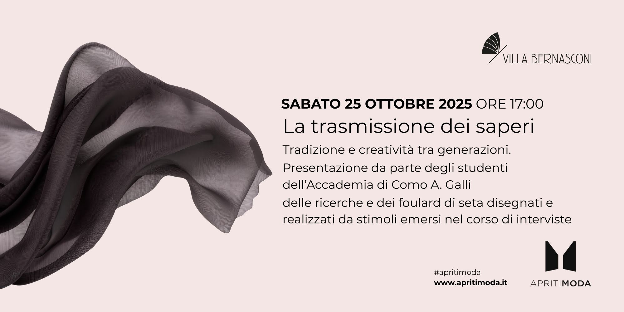 APRITMODA 2025 LA “TRASMISSIONE” DEI SAPERI WORKSHOP