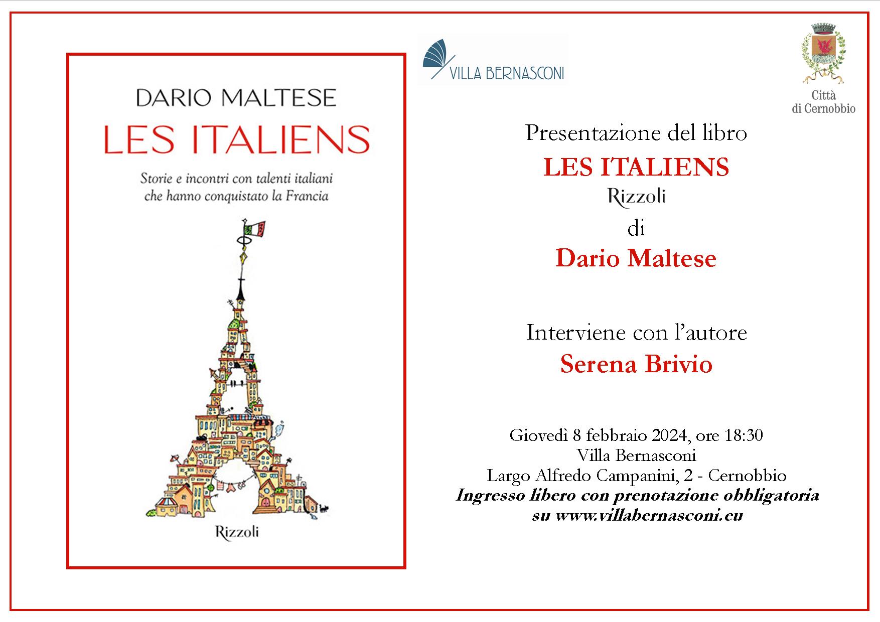 LES ITALIENS – INCONTRO CON L’AUTORE