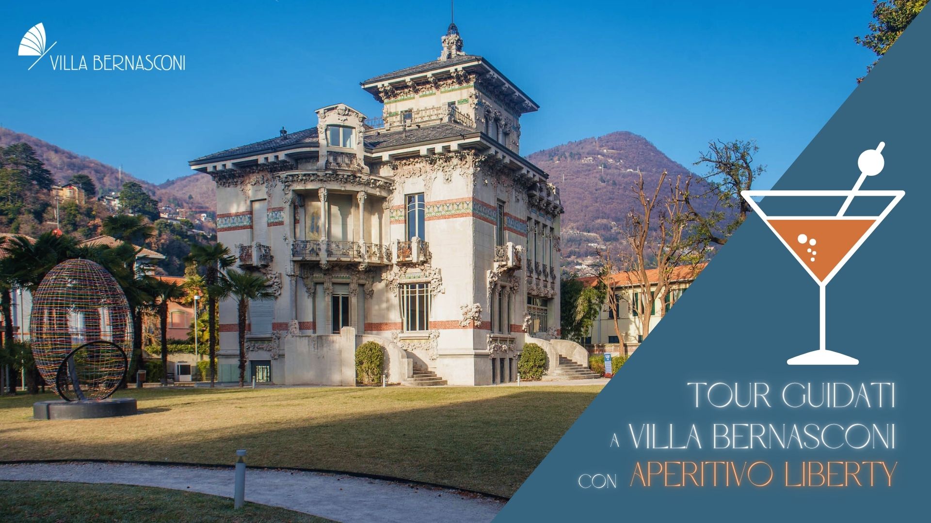 TOUR GUIDATI A VILLA BERNASCONI CON APERTIVO LIBERTY