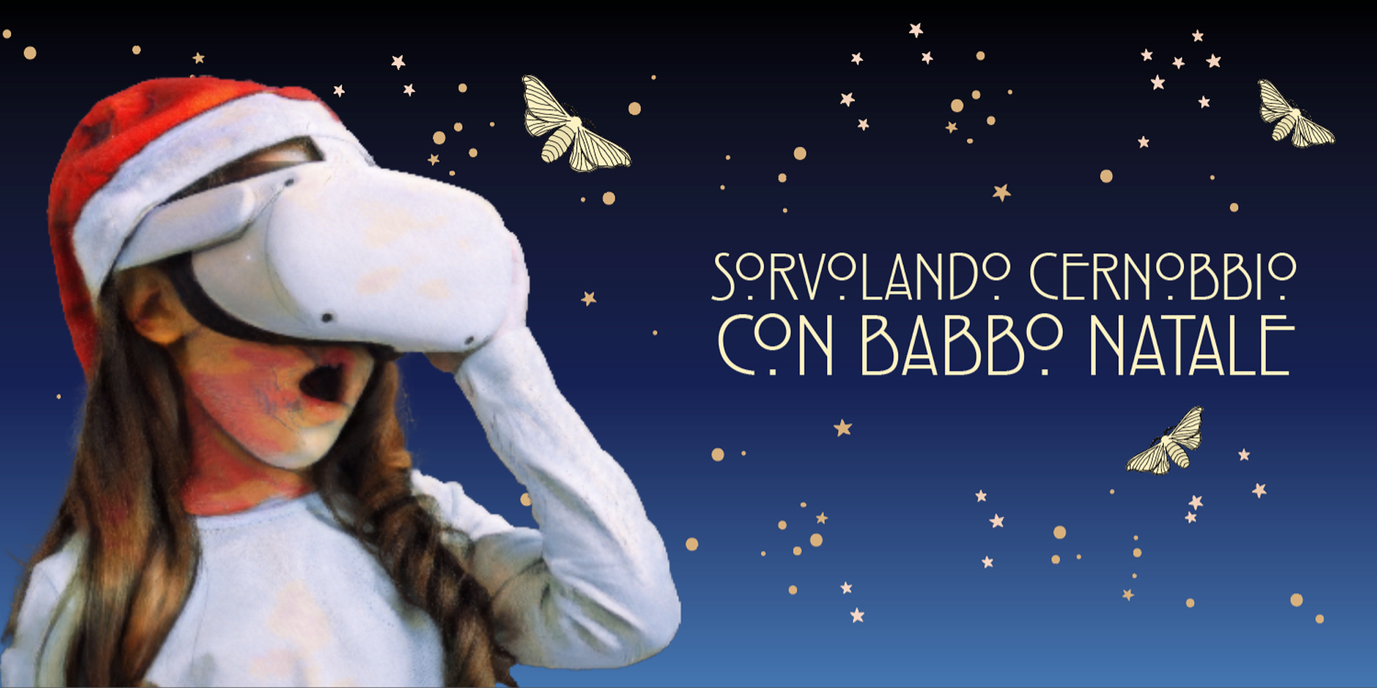 UNO SGUARDO AL FUTURO. <br>VIAGGIO VIRTUALE SORVOLANDO CERNOBBIO INSIEME A BABBO NATALE